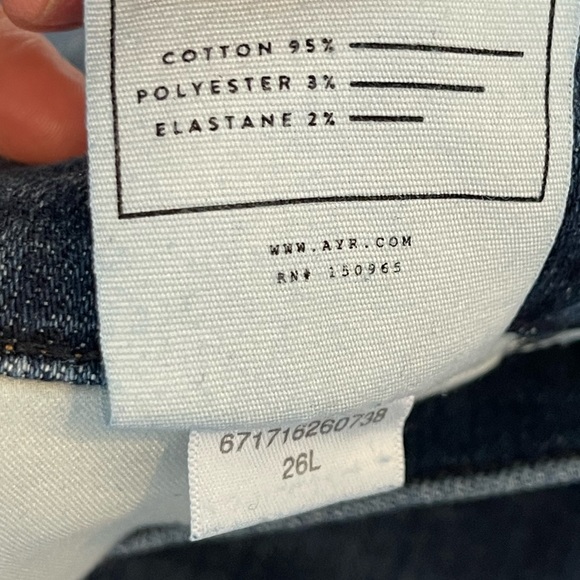 AYR High Waist Straight Leg Jean | Style The Super | Size 26L - Picture 7 of 14